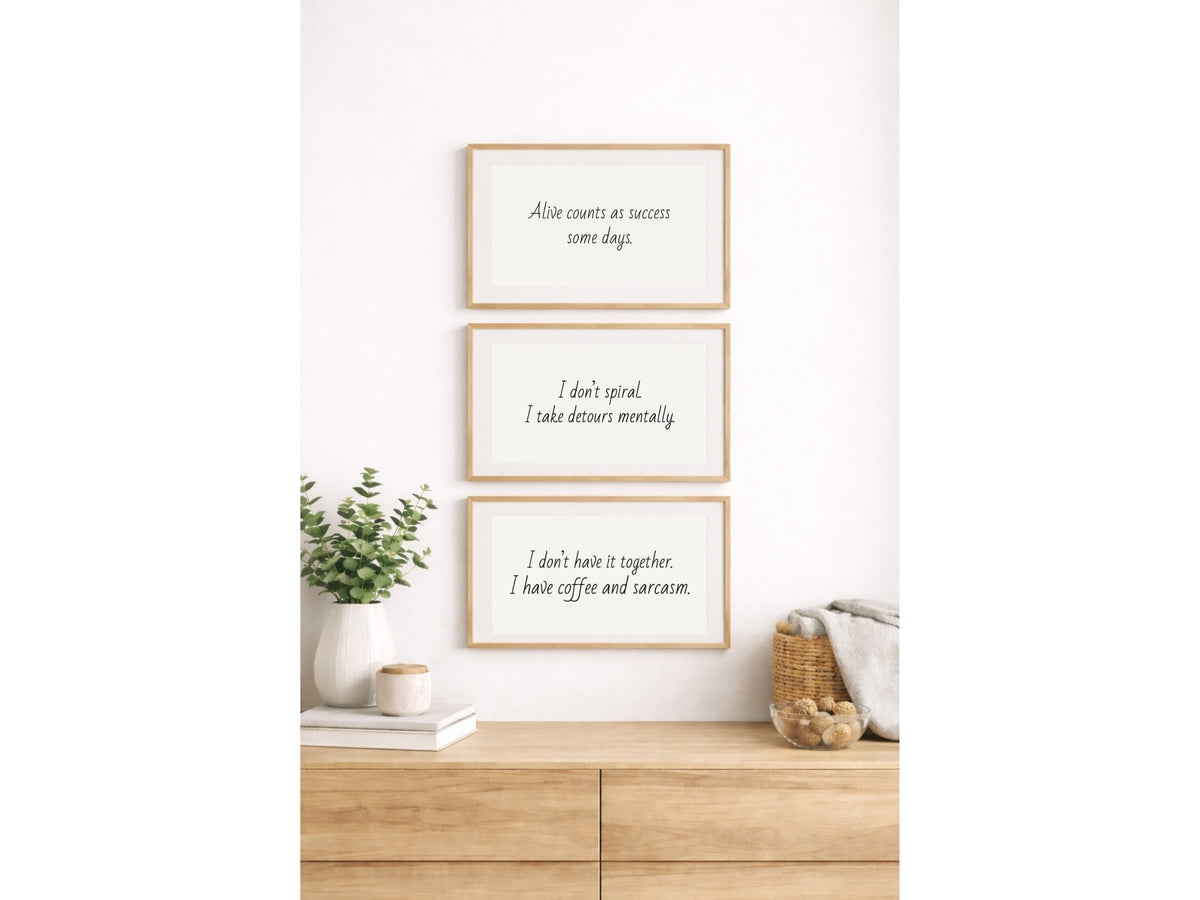 Sarcastic Printable Wall Art Set of 3